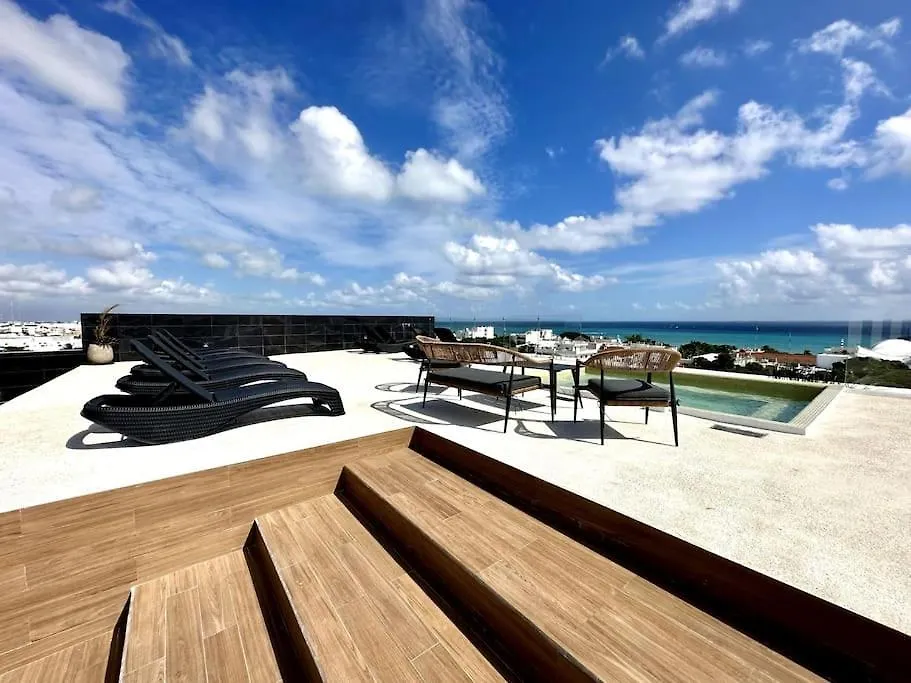 2Br Modern Condo - Rooftop Pool With Stunning Views Playa del Carmen